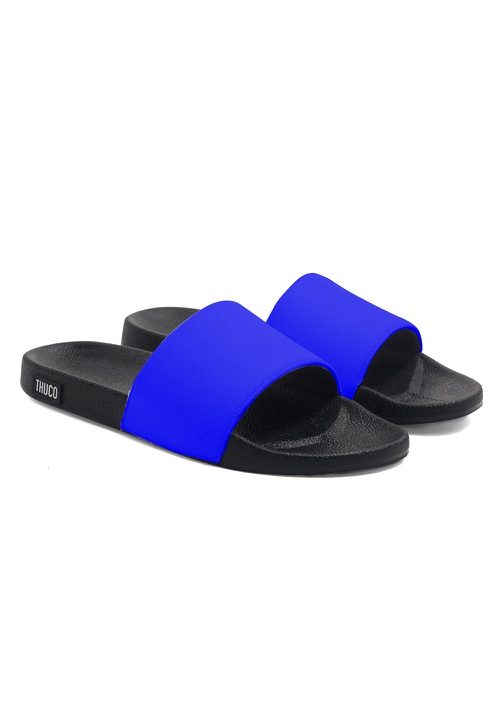Chinelo Slide Unissex Liso Azul Azul - CH1055 - Use Thuco
