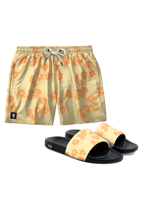 Kit Short e Chinelo Use Thuco Butter Tropical Amar...