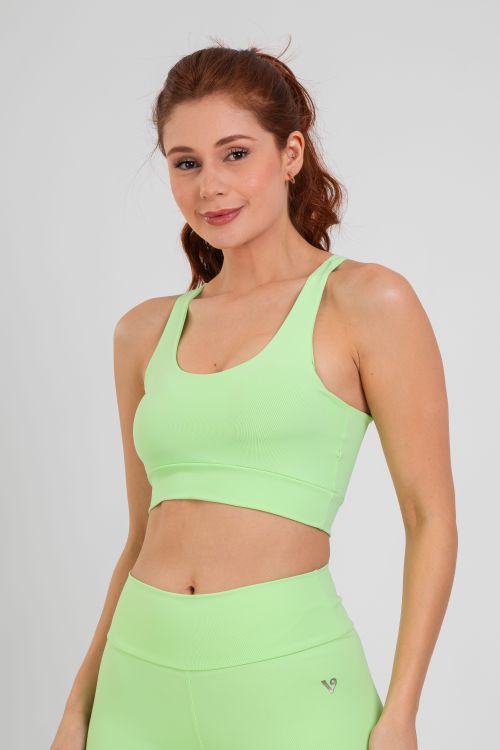 Top Nadador Fitness - Verde pixy - VASHTI FITNESS