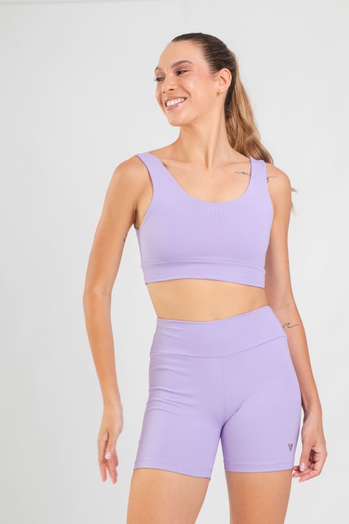 Top Cropped Regata Fitness - Lavanda - VASHTI FITNESS