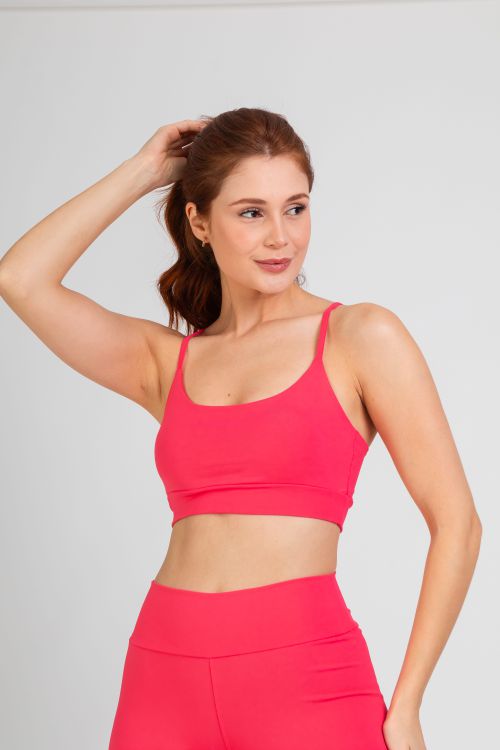 Top Alcinha Fitness - Coral - VASHTI FITNESS