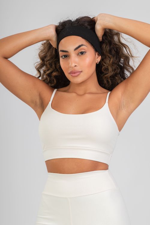 Top Alcinha Fitness - Off-white - VASHTI FITNESS