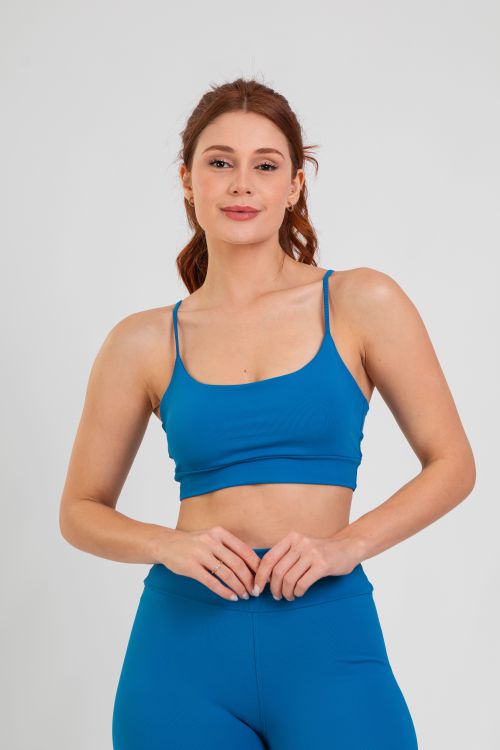 Top Alcinha Fitness - Azul Marine - VASHTI FITNESS