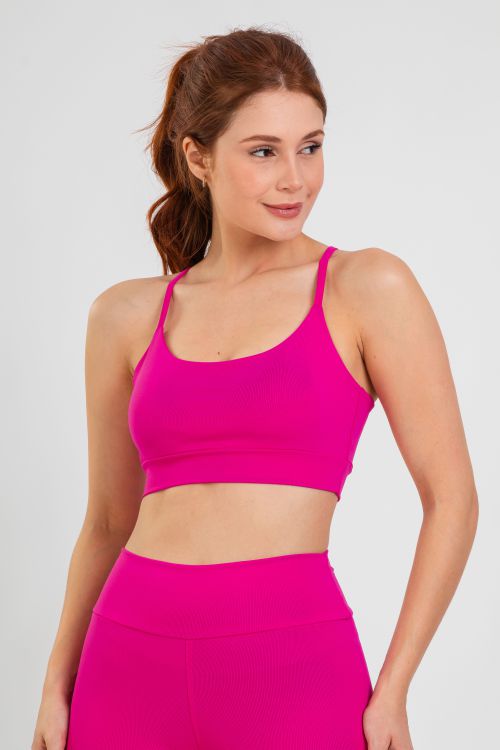 Top Alcinha Fitness - Rosa Pink - VASHTI FITNESS