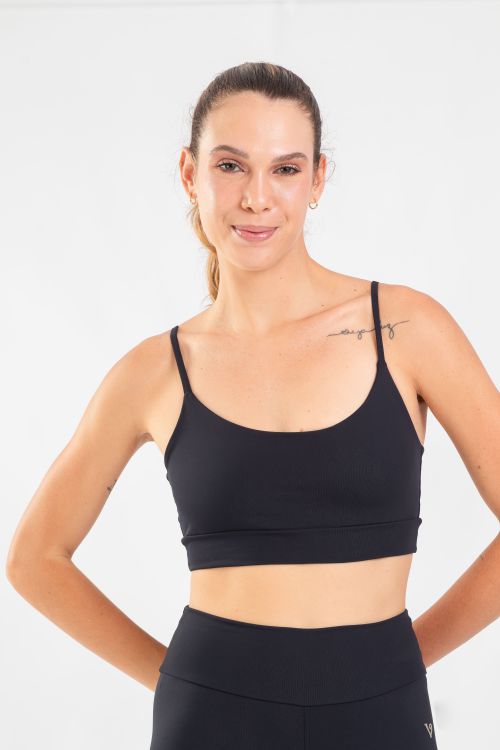 Top Alcinha Fitness - Preto - VASHTI FITNESS