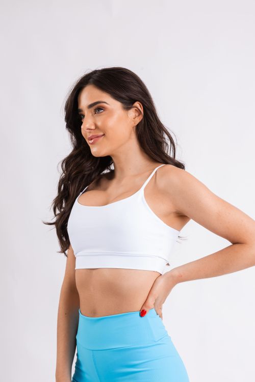 Top Alcinha Fitness - Branco - VASHTI FITNESS