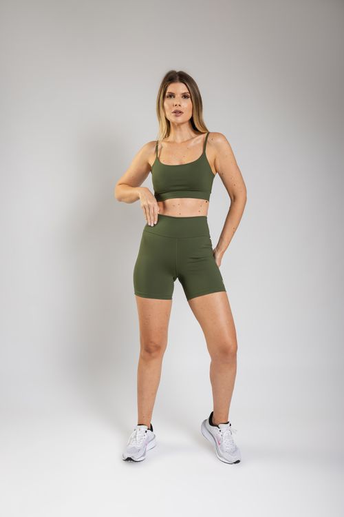Short Basic Feminino - Verde Musgo - VASHTI FITNESS