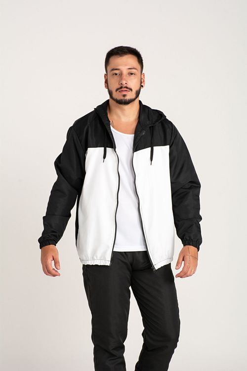 Corta vento masculino branco clearance