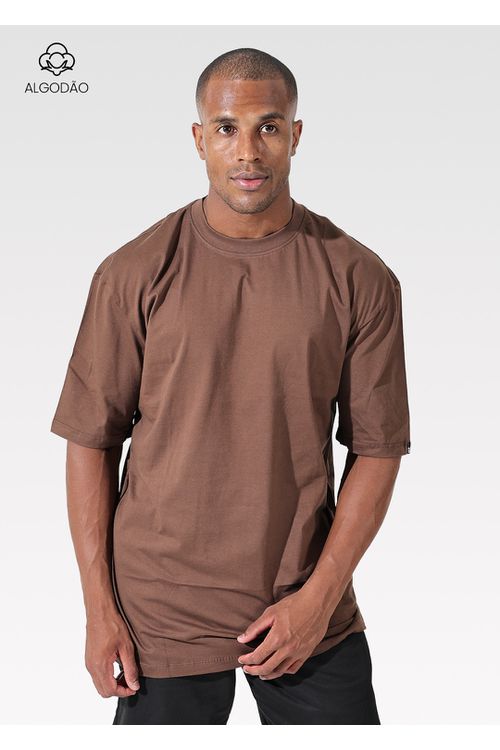 Camiseta Oversized Unissex Marrom 