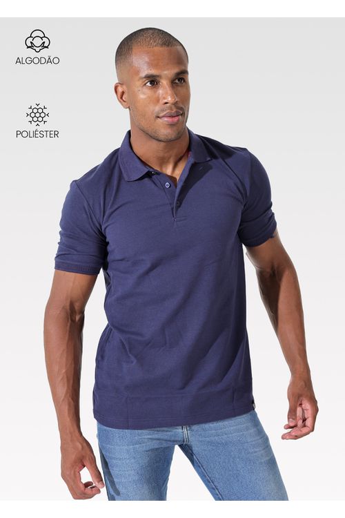 Polo Masculina Marinho