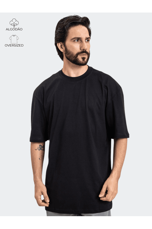 Camiseta Oversized Unissex Preta