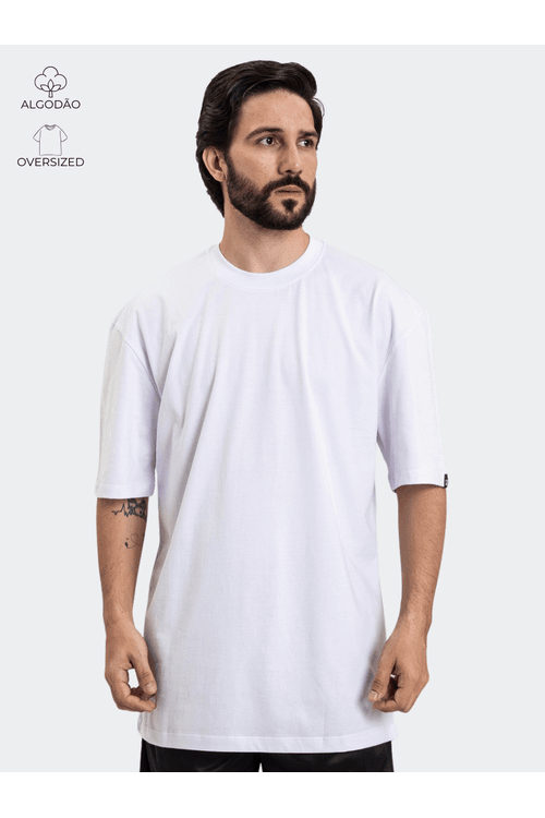 Camiseta Oversized Unissex Branca