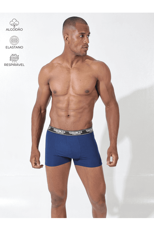 Cueca Boxer Azul Marinho