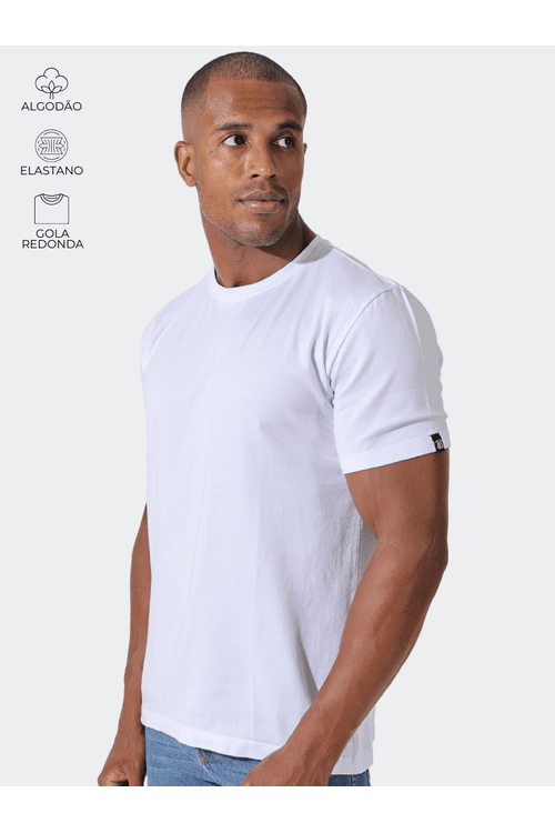 Camiseta Masculina Basic Branca