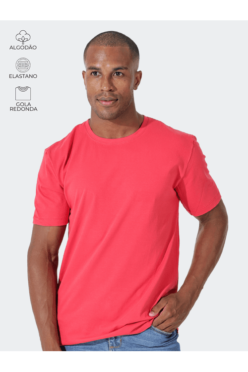 Camiseta Masculina Basic Vermelho