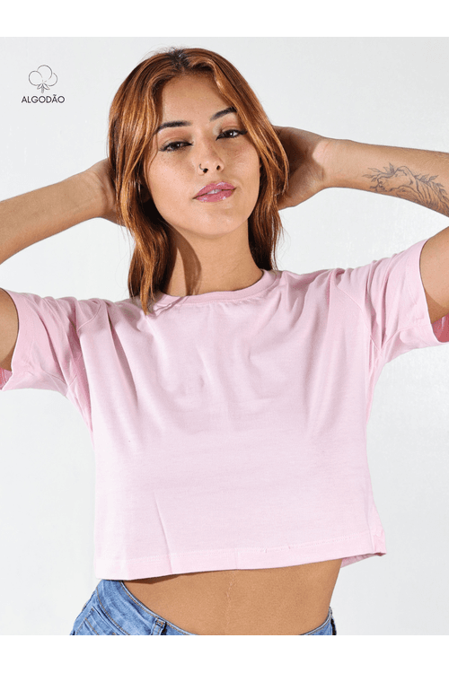 Cropped Feminino Rosa