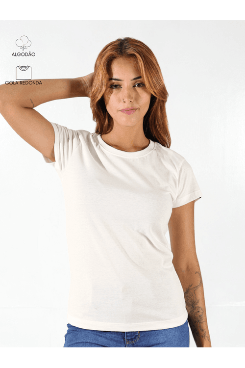 Baby Look Feminina Off White