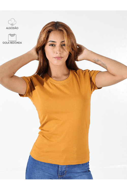 Baby Look Feminina Caramelo 