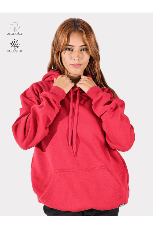 Moletom Canguru Vermelho