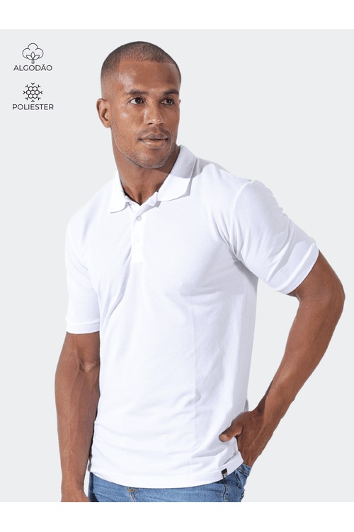  Polo Masculino Branca