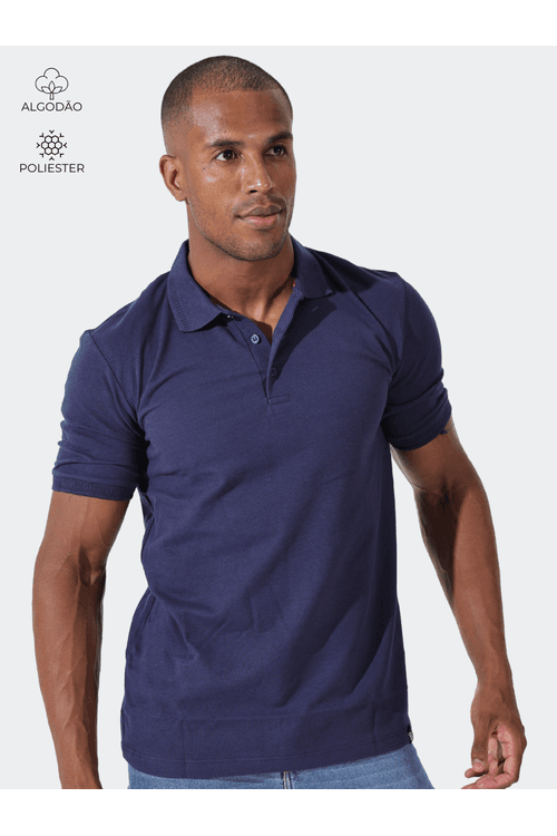 Polo Masculina Marinho