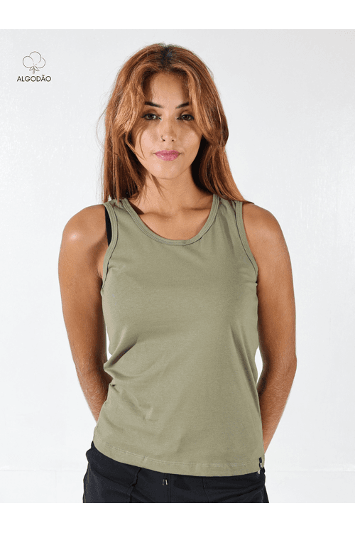 Regata Feminina Verde Oliva