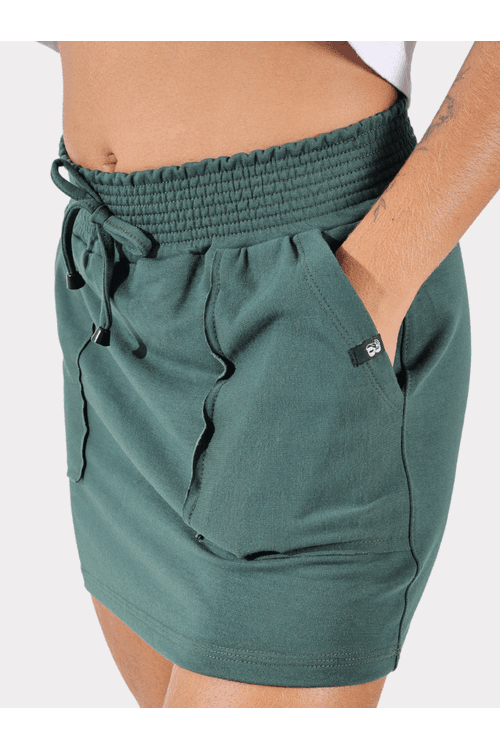 Saia Moletinho Verde Musgo