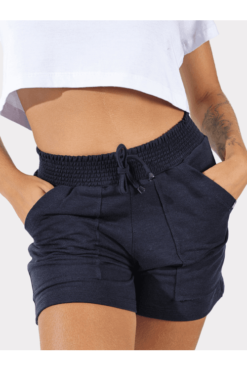 Shorts Moletinho Azul Marinho