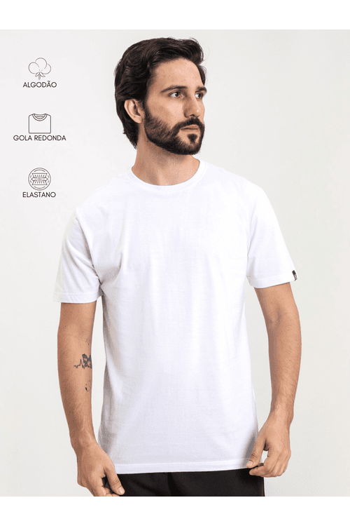 Camiseta Masculina Basic Branca