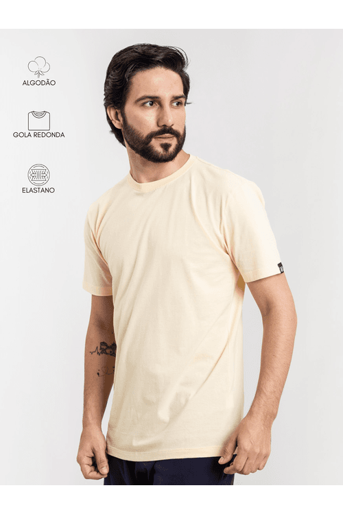 Camiseta Masculina Basic Off White