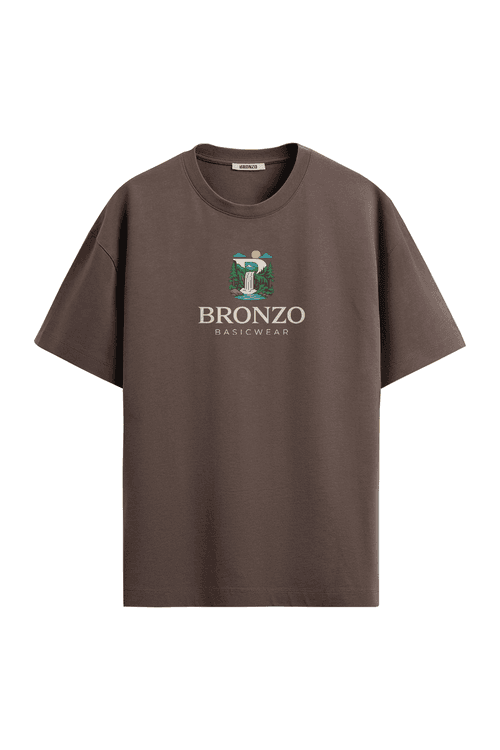 Camiseta Oversized Unissex Bronzo Vibes