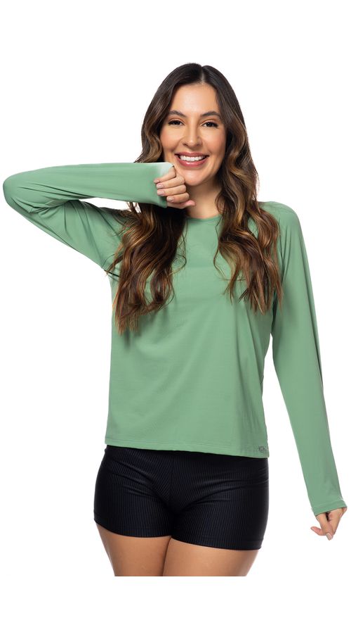 Blusa verde acqua best sale
