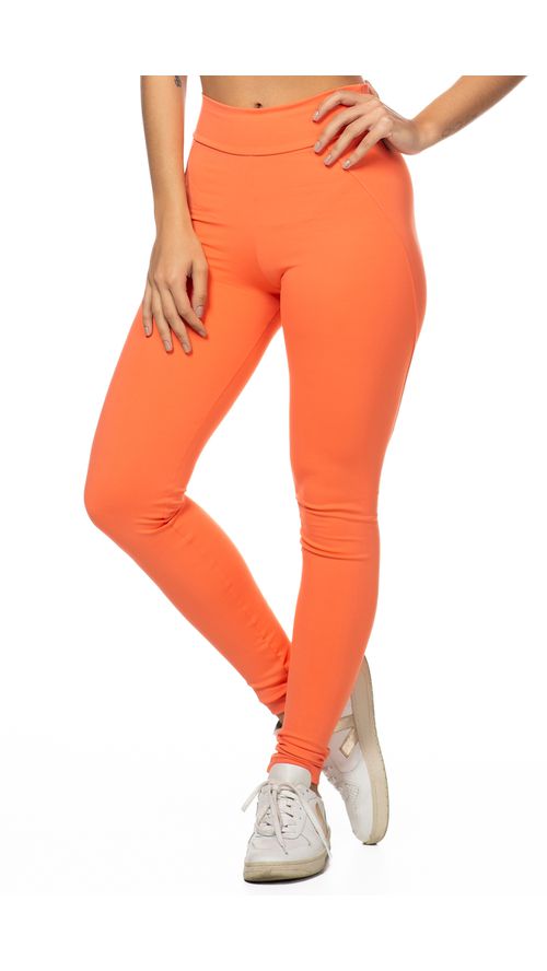 calça legging moda fitness e esportiva closetdai impina bumbum laranj
