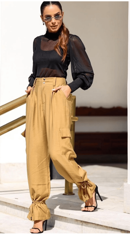 CALÇA YEDA CAQUI
