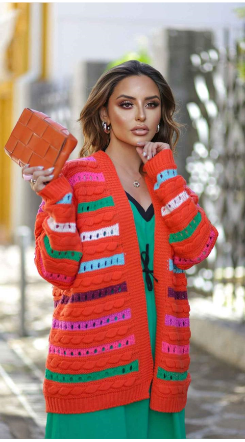 CARDIGAN MONIQUE LARANJA