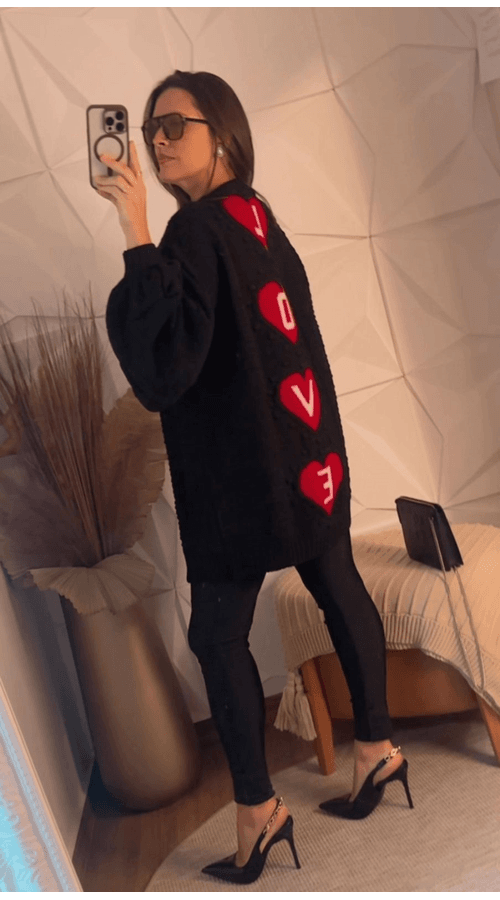 CARDIGAN ELISA PRETO
