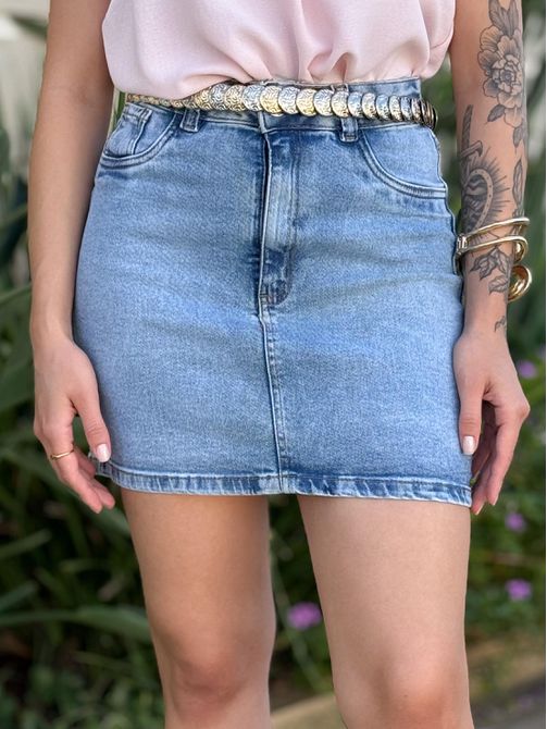 Saia Jeans Nexxo 06 LAVAGEM MEDIA - LOJA TUTTI FRUTTI