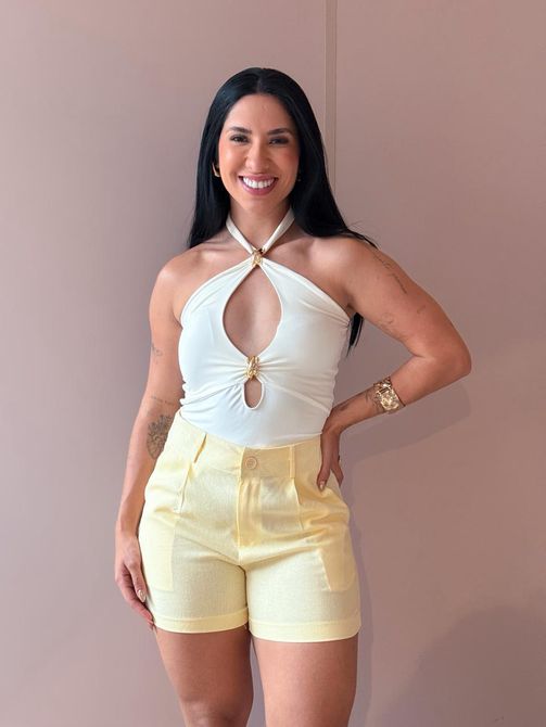 Body Talita com Detalhes e Ferragem em Ferragem CR... - LOJA TUTTI FRUTTI