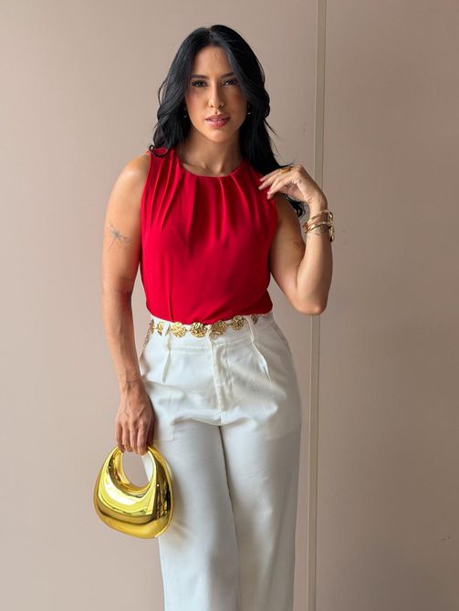 Regata Emily VERMELHA - LOJA TUTTI FRUTTI