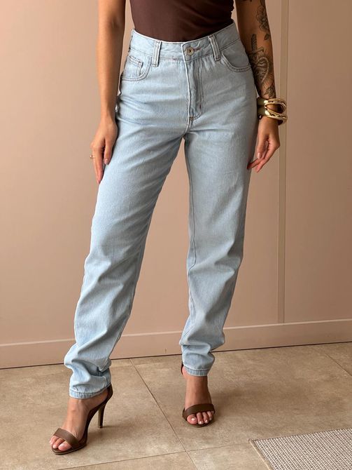 Calça Mom Jeans Nexxo 20 LAVAGEM CLARA - LOJA TUTTI FRUTTI