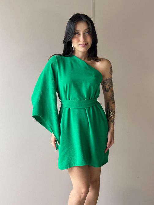 Macaquinho Barbara Nula Manga VERDE BANDEIRA - LOJA TUTTI FRUTTI