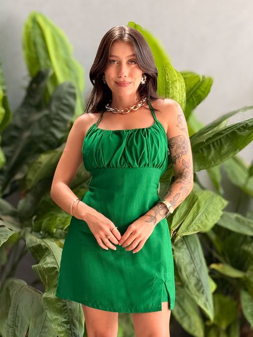 Macaquinho Celeste VERDE BANDEIRA - LOJA TUTTI FRUTTI