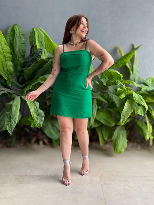 Macaquinho Laura VERDE BANDEIRA - LOJA TUTTI FRUTTI