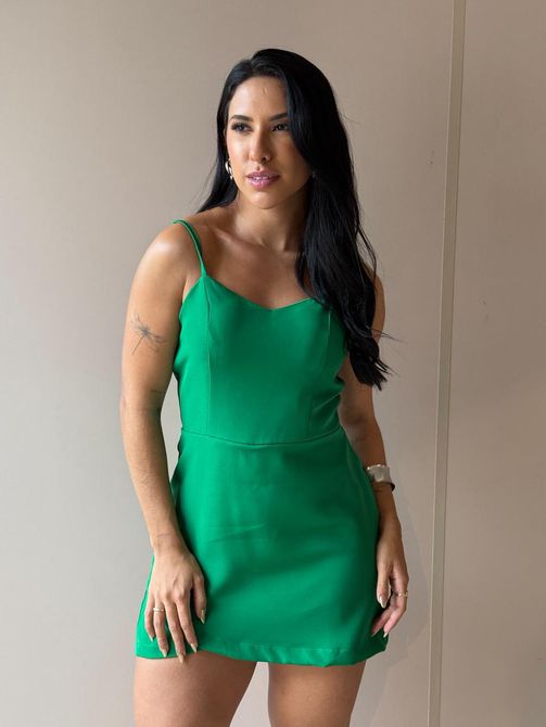 Macaquinho Marilia VERDE BANDEIRA - LOJA TUTTI FRUTTI