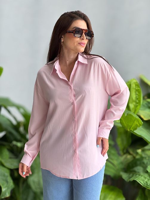 Camisa Lua ROSA CLARO - LOJA TUTTI FRUTTI