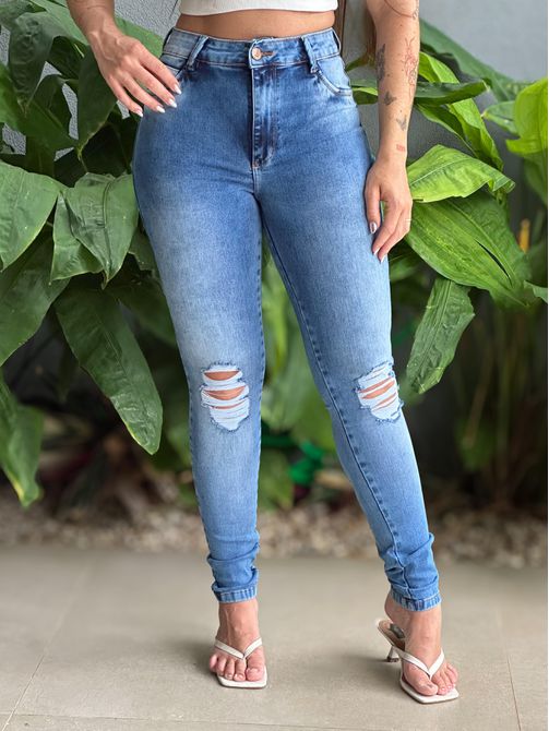 Calça jeans Carmen 1380 LAVAGEM MEDIA - LOJA TUTTI FRUTTI