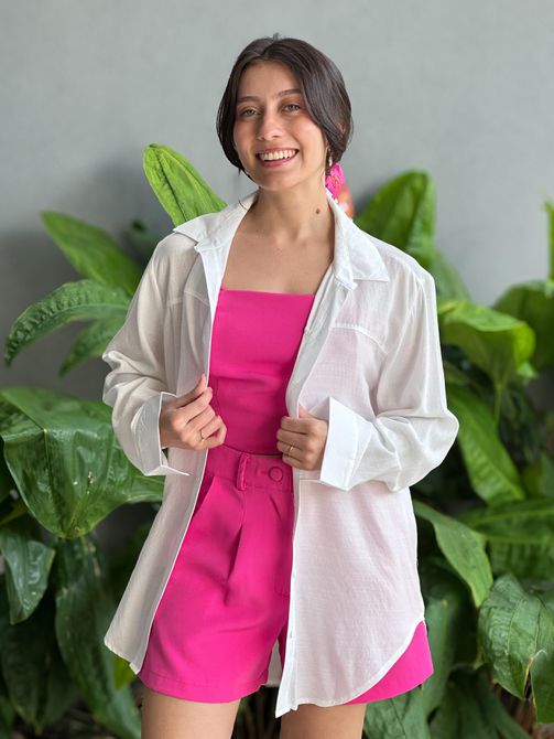 Camisa Jolie OFF WHITE - LOJA TUTTI FRUTTI