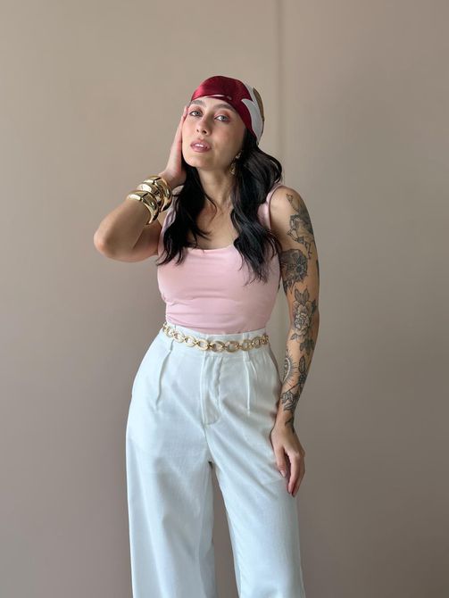 Regata K2B Aselene com Bojo ROSA BEBE - LOJA TUTTI FRUTTI