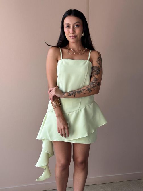 Conjunto Rochele Blusa e Shorts Saia em Alfaiatari... - LOJA TUTTI FRUTTI