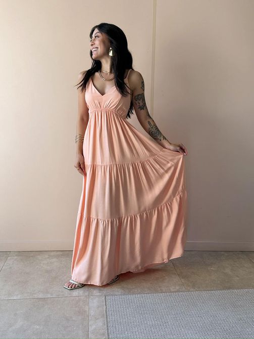 Vestido Midi Ivana SALMÃO - LOJA TUTTI FRUTTI